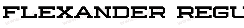 Flexander Regular字体转换 Flexander Regular字体转换